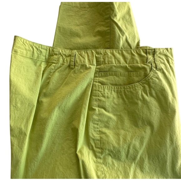 Venezia Plus Size 22 Light Green Cotton/Spandex Capris For Women - Picture 5 of 8
